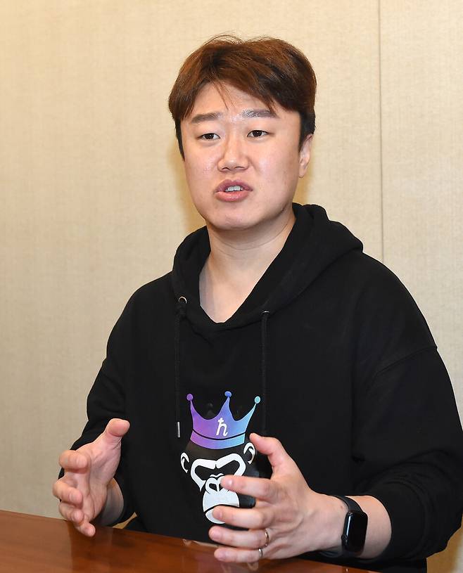 황현기 '펑크비즘' 대표가 26일 오후 서울 서초구 그레이츠 강남에서 본지와 인터뷰를 가졌다./ 이호형 기자 leemario@sporbiz.co.kr