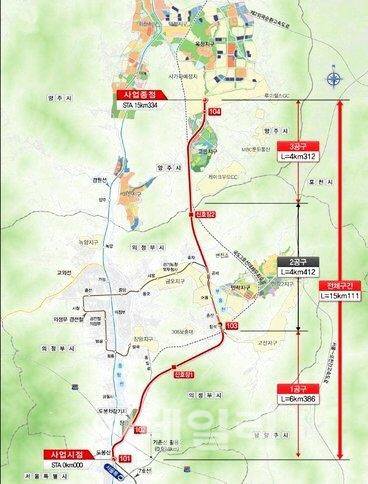7호선 도봉산~옥정 노선도.(지도=경기도)