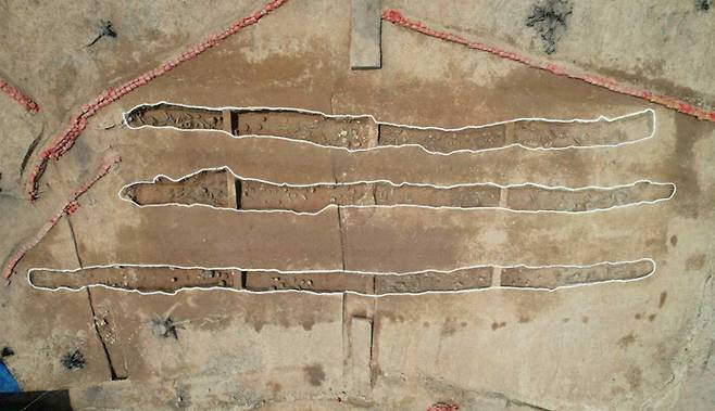 2023년 전북 전주시 완산구 효자동 황방산 유해 발굴 현장. 집단 총살당해 묻힌 유해가 10여구씩 줄줄이 나왔다. 전주대학교 박물관 제공