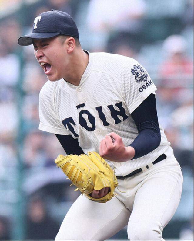 오사카 토인 고교 선발 카와모토(2년) 완투승. 사진=마이니치 신문