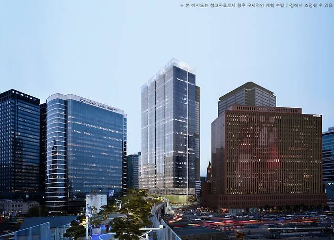 서울역 인근 메트로·서울로타워 재개발 조감도. 서울시 제공