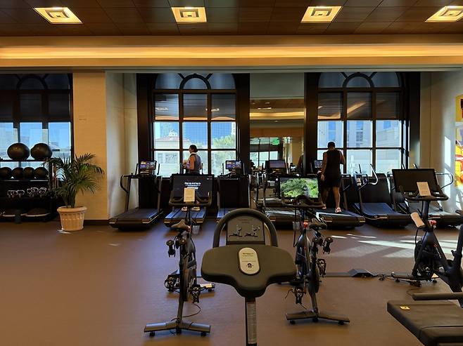 시저스 팰리스 피트니스 센터 / 사진=권효정 여행+ 기자
