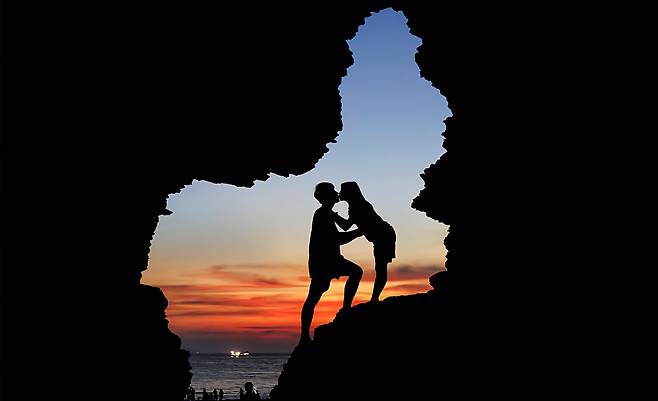 채석강 해식동굴