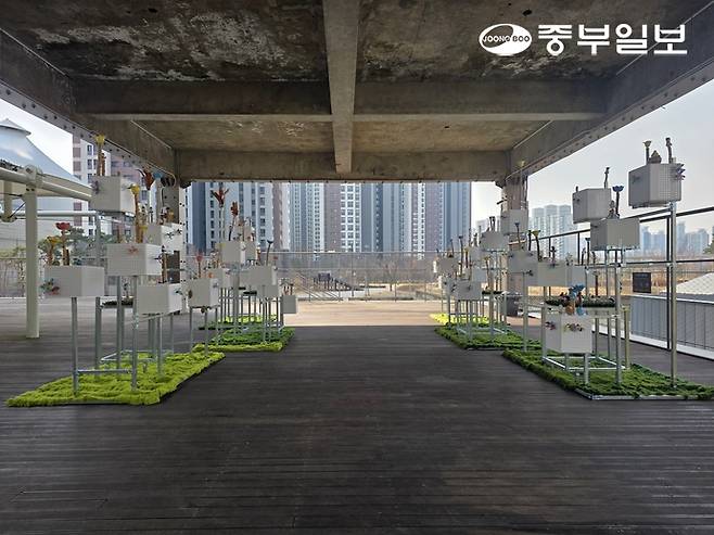 도르르아트팩토리의 '마주보는 숲'. 이준도기자