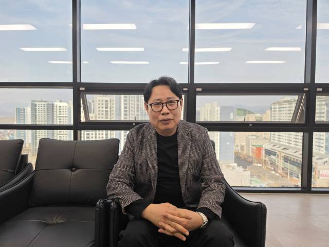 대구 동구 시그마체인 본사에서 만난 곽진영 대표는 싸이월드를 통해 웹 3.0 시대에 맞는 새로운 플랫폼을 만들겠다고 포부를 밝혔다. 정우태 기자