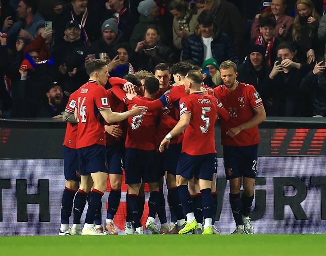 월드컵 본선행 티켓을 따낸 체코. EPA연합뉴스