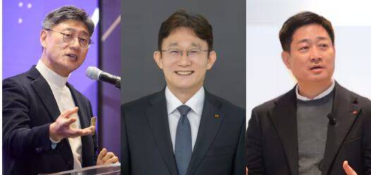 왼쪽부터 정재헌 SK텔레콤 사장, 박윤영 KT 사장, 홍범식 LG유플러스 사장./각 사 제공