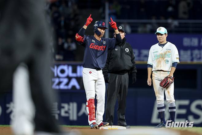 롯데 자이언츠가 개막 3연승에 실패했다. 베테랑 노진혁(37)은 좋은 타격감을 이어갔다. 사진=롯데 자이언츠