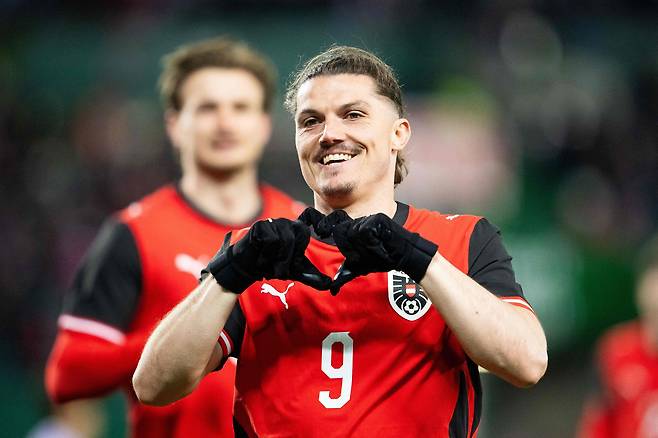 한국전 선제골을 터트린 자비처. AFP=연합뉴스