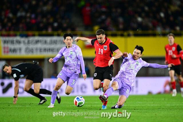 한국과 오스트리아 경기장면/게티이미지코리아