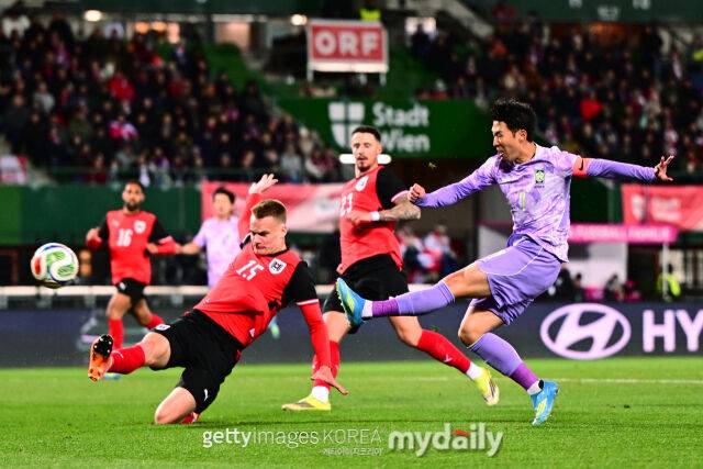 한국과 오스트리아 경기장면/게티이미지코리아