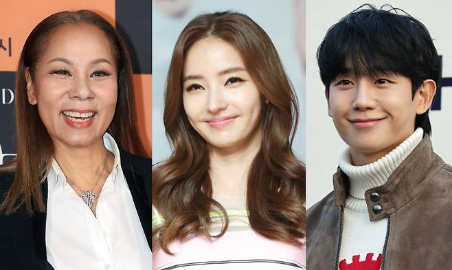 (왼쪽부터) 인순이, 한채영, 정해인. 뉴스1