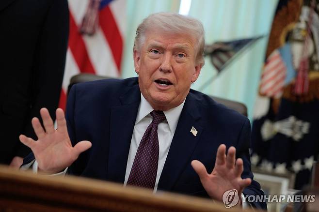 도널드 트럼프 미국 대통령 [워싱턴 로이터=연합뉴스. 재판매 및 DB 금지]