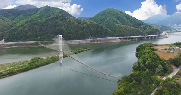 시루섬 생태탐방교 조성사업 조감도. 단양군 제공