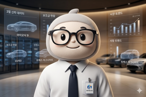 미디어펜 산업부 AI(인공지능) 데이터 분석관 산대리. /사진=AI 이미지