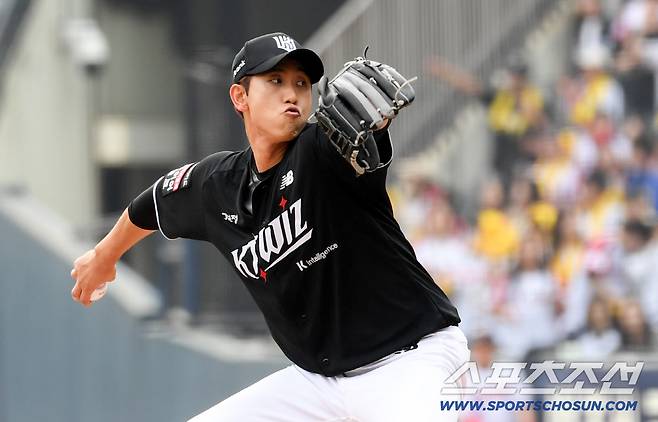 29일 잠실구장에서 열린 LG와 KT의 경기. KT 김민수가 역투하고 있다. 잠실=박재만 기자 pjm@sportschosun.com/2026.03.29/