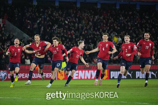 체코 축구 대표팀. ⓒGettyimagesKorea