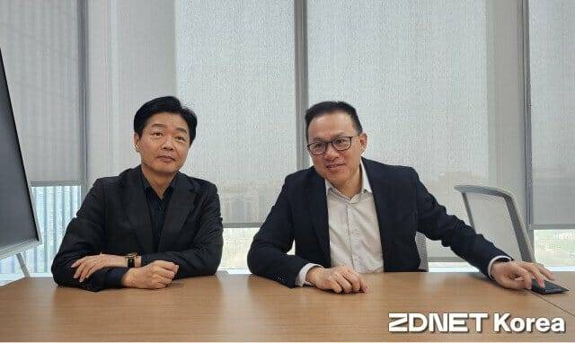 이기열 킨드릴 코리아 지사장(왼쪽)과 앤드류 림 킨드릴 아세안 및 한국 총괄(사진=지디넷코리아)