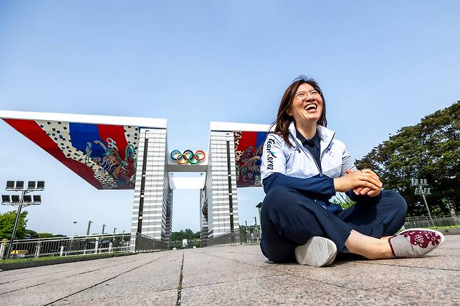 2024년 6월 올림픽공원에서 만난 장미란 문체부 차관 /이신영 영상미디어 기자