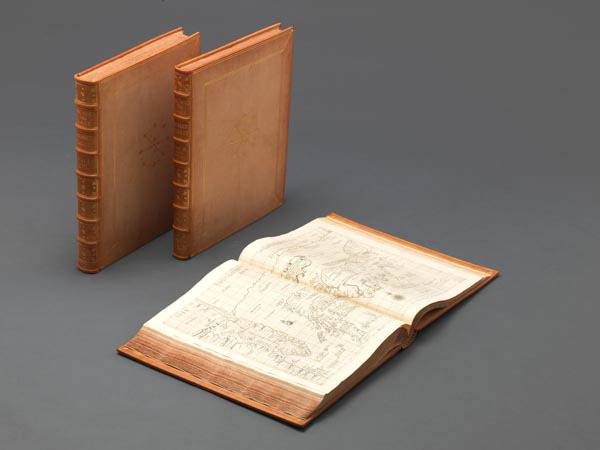 17세기 해도첩·백과사전 ‘바다의 신비’.   국립해양박물관 제공