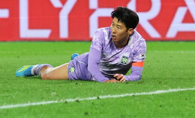 한국 축구대표팀의 손흥민.연합뉴스