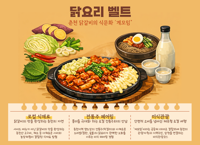 춘천 닭요리벨트 개념도