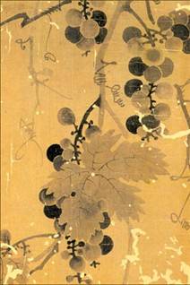 신사임당 작 묵포도도 [간송미술관 소장]