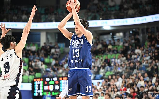 슛하는 김민규 [KBL 제공. 재판매 및 DB 금지]