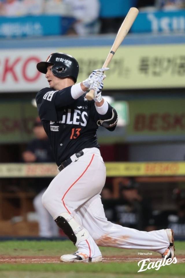 최재훈은 3일 두산전에서 클러치 능력을 뽐냈다. 사진=한화 제공