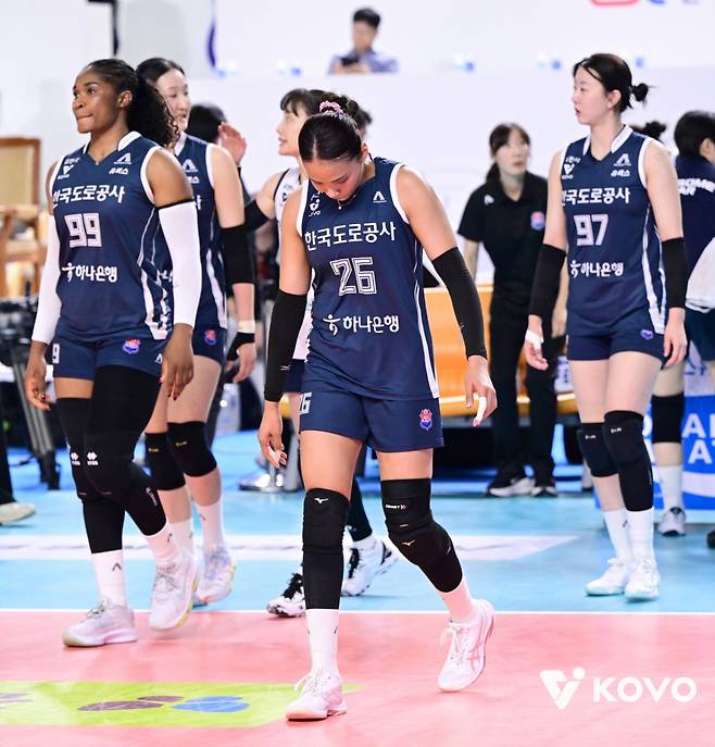 한국도로공사 선수들. /사진=한국배구연맹 제공