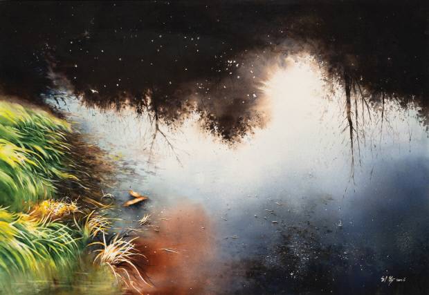 수채화 대상 최복 작가의 ‘님 그림자’ <광주전남발전협의회 제공>