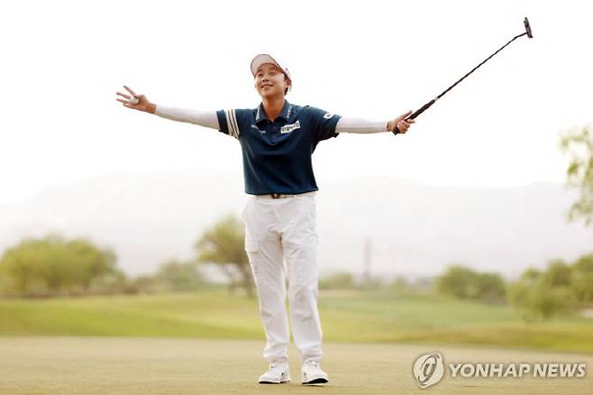 3연승 도전하는 김효주. 사진=AFP 연합뉴스