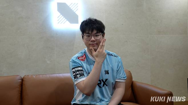 ‘레이지필’ 쩐바오민이 지난달 서울 마포구 DRX 사옥에서 쿠키뉴스와 인터뷰하고 있다. 김영건 기자