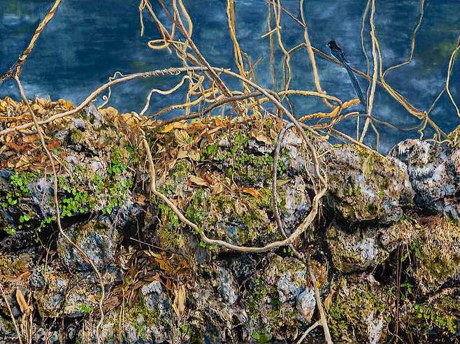 곶자왈-유기적 순환, 2025, Mixed media, 162ⅹ144cm