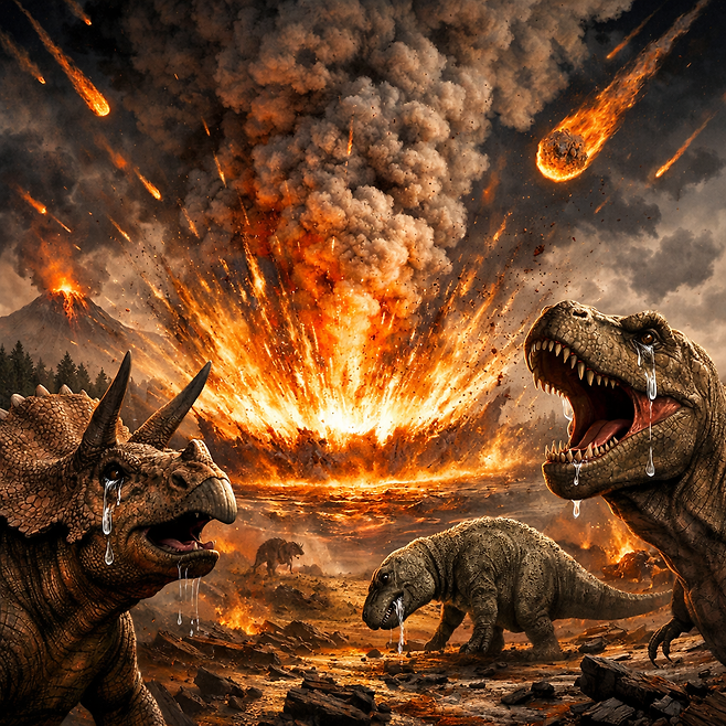 1970~1980년대 당시 모든 시계 브랜드가 공룡처럼 울면서 쓰러졌다. AI 생성 사진