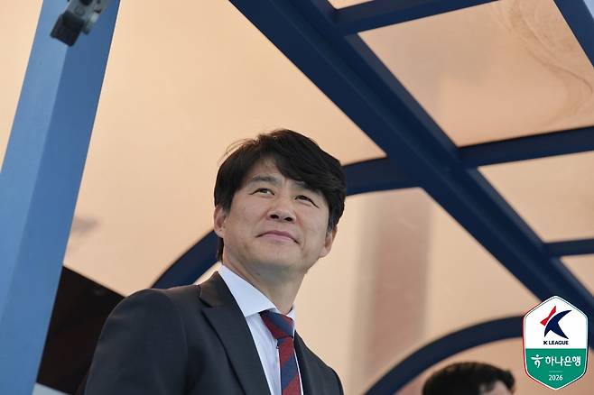 박건하 수원FC 감독. /사진=한국프로축구연맹 제공