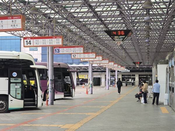 인천종합터미널 모습. <김민지 기자>