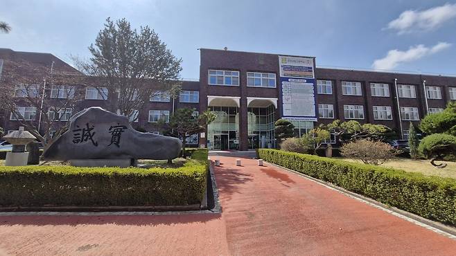 강경상고의 현재 모습. 임선규는 1927년 아 학교에 입학, 1931년에 중퇴했다.   김재근 선임기자