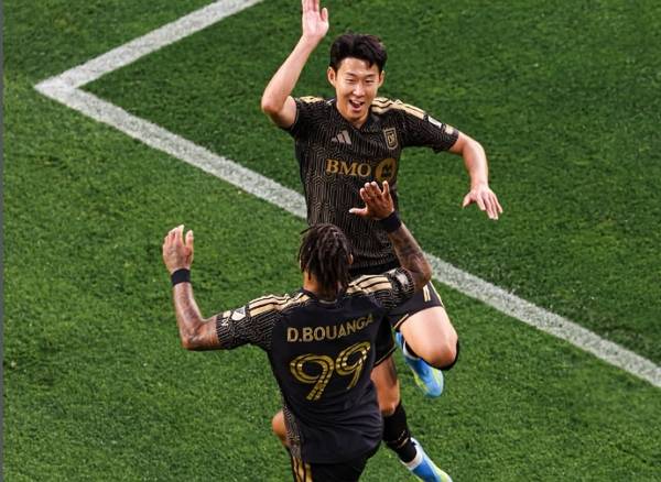 LAFC 손흥민이 한 경기에 4도움을 기록하면서 팀의 무패 행진을 견인했다. 사진은 LAFC 손흥민과 드니 부앙가 모습. /사진=LAFC 인스타그램 캡처