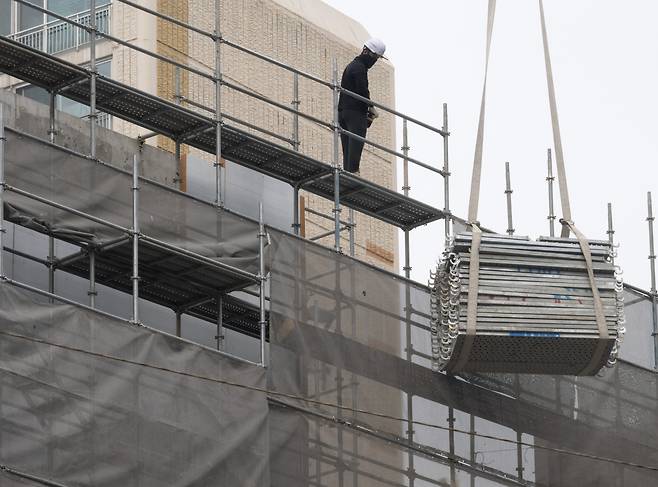 서울 시내의 한 주택 재건축 공사현장의 모습. [헤럴드DB]