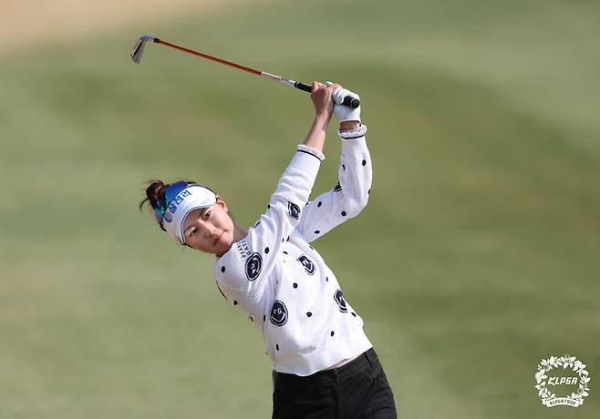 [여주=뉴시스]송종국 딸 송지아. (사진=KLPGA 투어 제공)