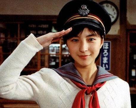 영화 '철도원' 속 배우 히로스에 료코. 영화 스틸컷