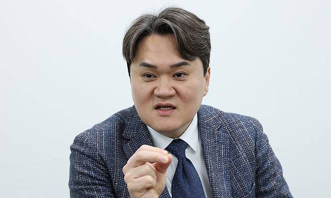 더불어민주당 김지호 성남시장 예비후보. 남정탁 기자