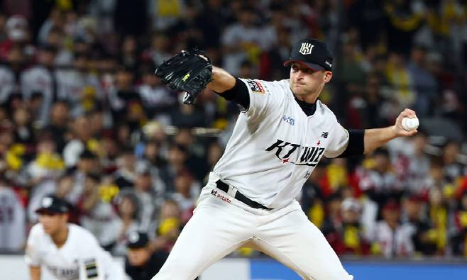 두산베어스의 부상 대체 선수로 KBO리그에 복귀하는 전 KT위즈 웨스 벤자민. 사진=뉴시스