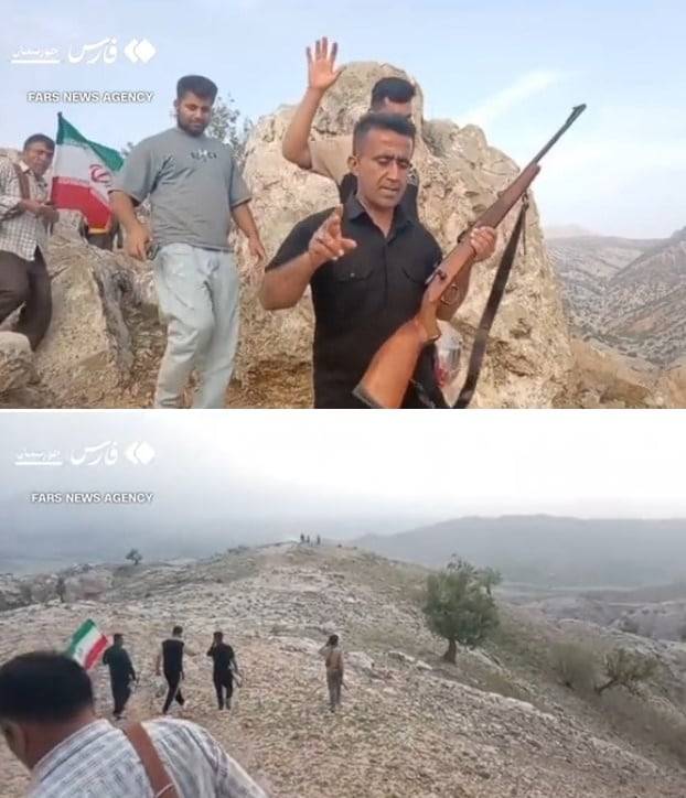 이란 부족민들이 실종 미군을 수색하는 것으로 추정되는 영상./ 이란 파르스 통신