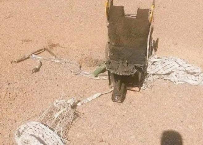 이란 언론이 F-15 전투기 사출 좌석이라며 공개한 사진./ CNN