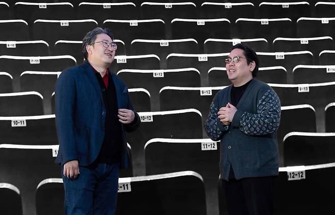 (왼쪽부터) 임채준 성악과와 지휘자 이든이 참가하는 오페라 ‘나부코’는 오는 9일 세종문회회관에서 개막한다. 권혁재 사진전문기자.