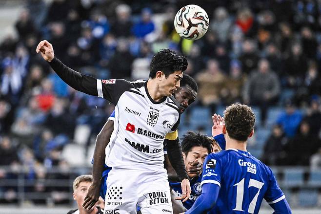 신트트라위던의 다니구치 쇼고. 일본 국가대표 주전 수비수다. AFP=연합뉴스