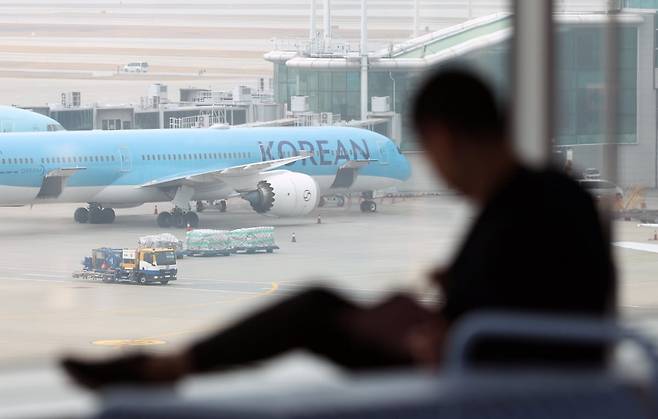 인천국제공항 2터미널 계류장에 항공기가 세워져 있다. 사진=뉴스1