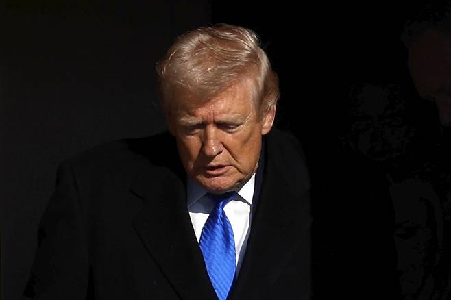 도널드 트럼프 대통령. AP연합